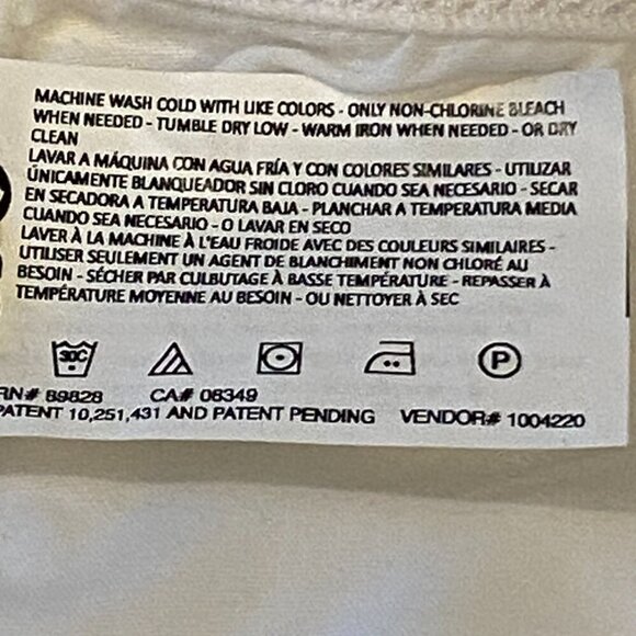 Gloria Vanderbilt Amanda Cropped White Jeans Sz 12 #330E - Picture 7 of 7